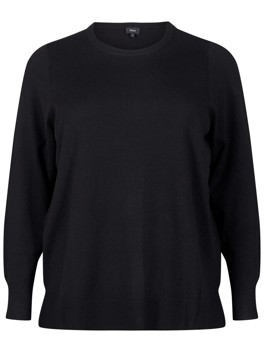

Базовый свитер Zizzi Sweater CAELLA, черный
