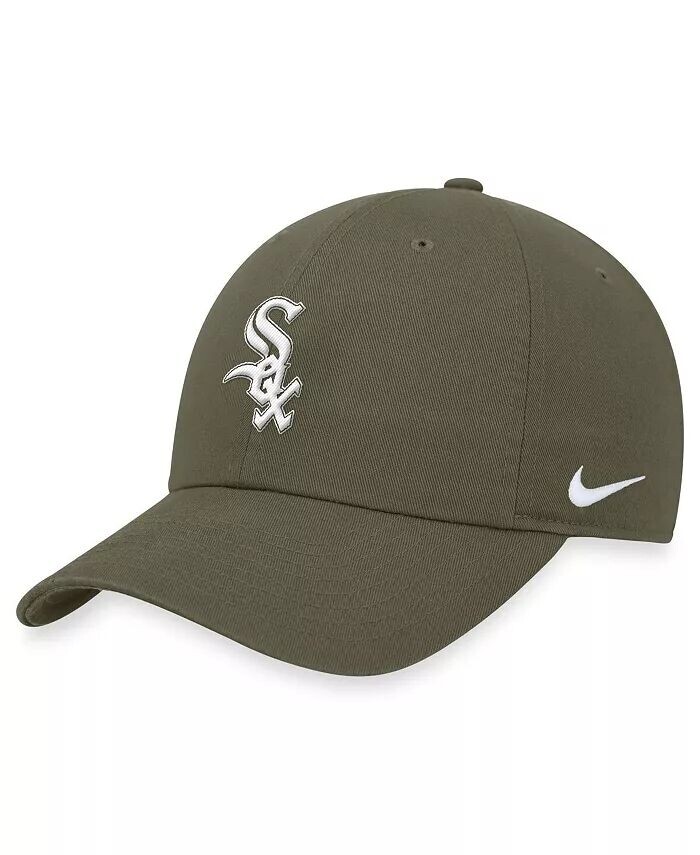 

Мужская регулируемая кепка оливкового цвета Chicago White Sox Club Nike
