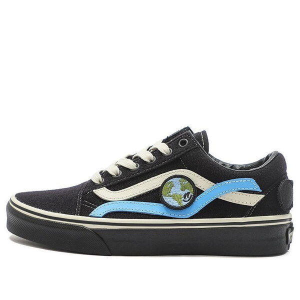 

Кроссовки old skool classic casual skateboarding shoes black 'black white' Vans, черный
