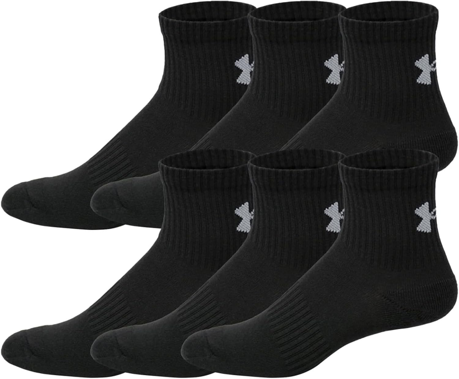 

Under Armour UA Cotton мужские носки Quarter, 6 пар, Black