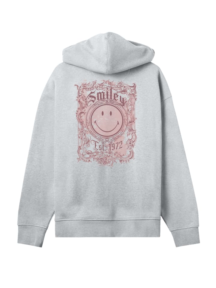 

Толстовка Smiley Originals Spring Pink Typography в сером меланже F4NT4STIC