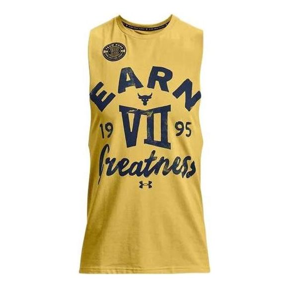 

Спортивный топ Under Armour Project Rock Earn Greatness Tank 'Yellow' 1370478-760, желтый