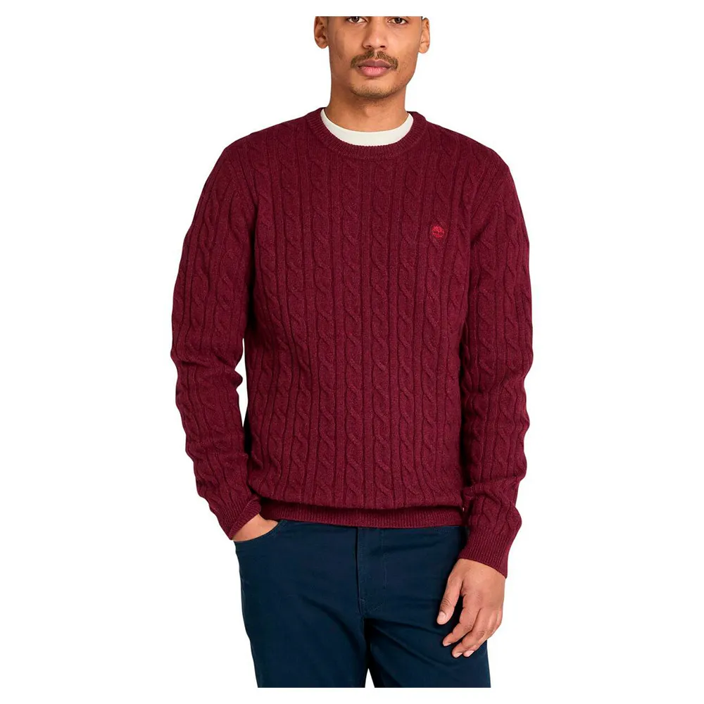 

Свитер Timberland Phillips Brook Cable Crew Neck, красный