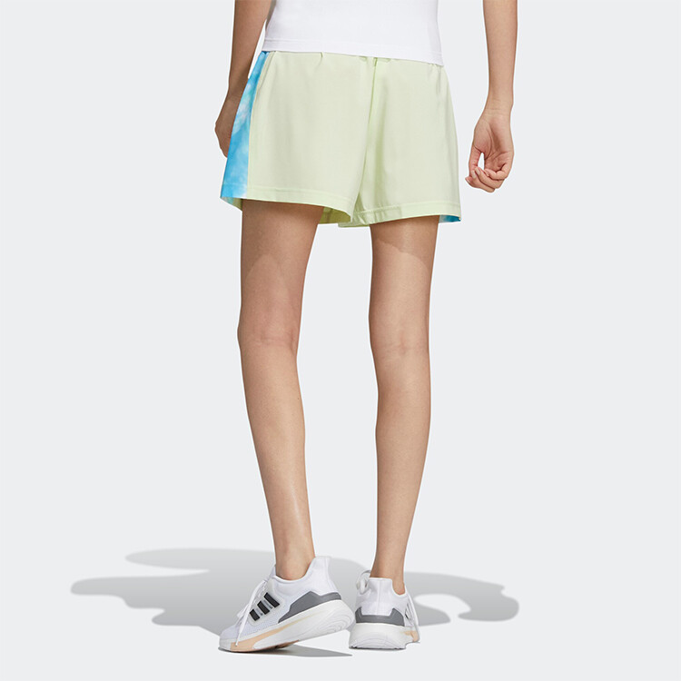 Повседневные шорты женские цвета лайм-зеленый Adidas — фото 3