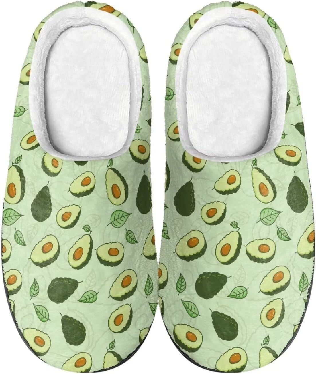 

Теплые мягкие удобные домашние тапочки DISNIMO для женщин и девушек на осень и зиму, A Avocado