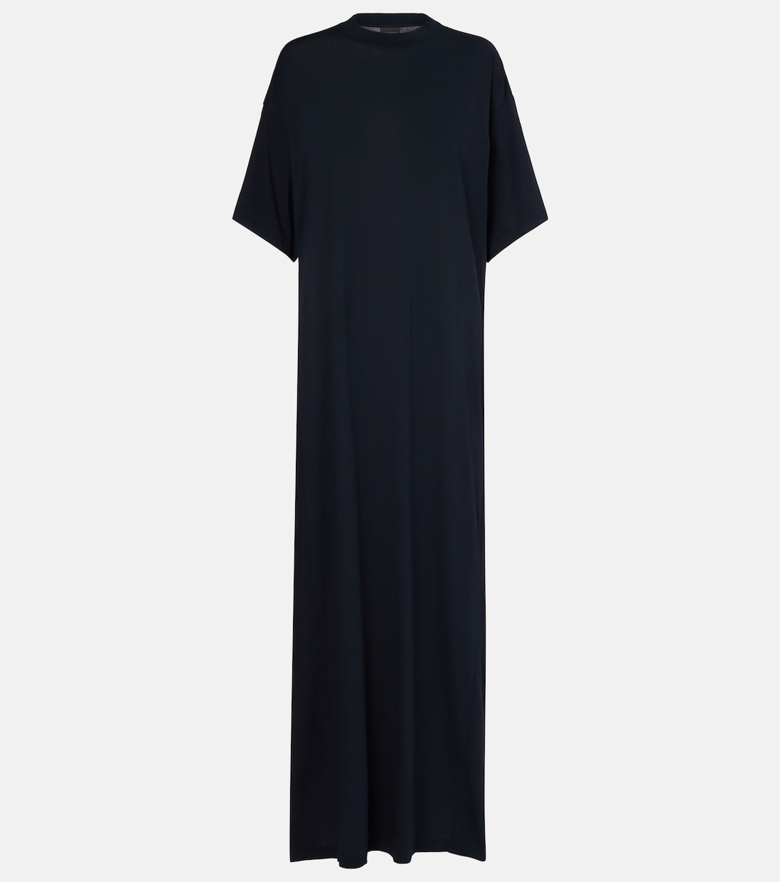 

Кокон макси-платье из хлопкового джерси Balenciaga, Faded Black