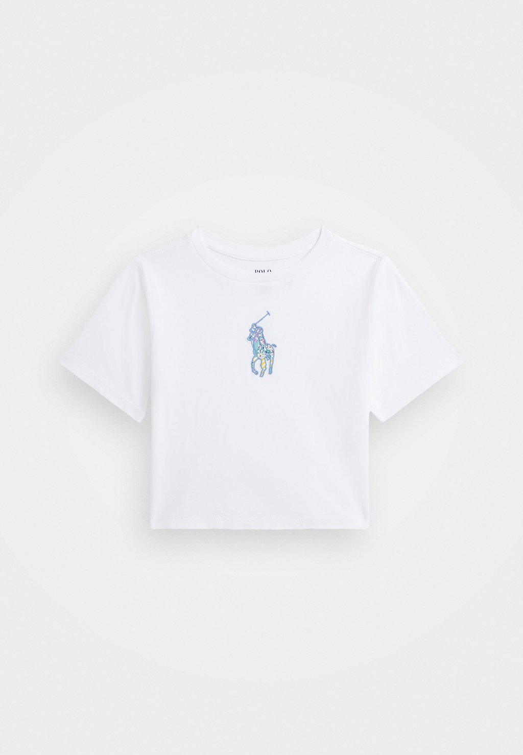 

Футболка с принтом BIG PONY COTTON JERSEY BOXY TEE Polo Ralph Lauren, белый