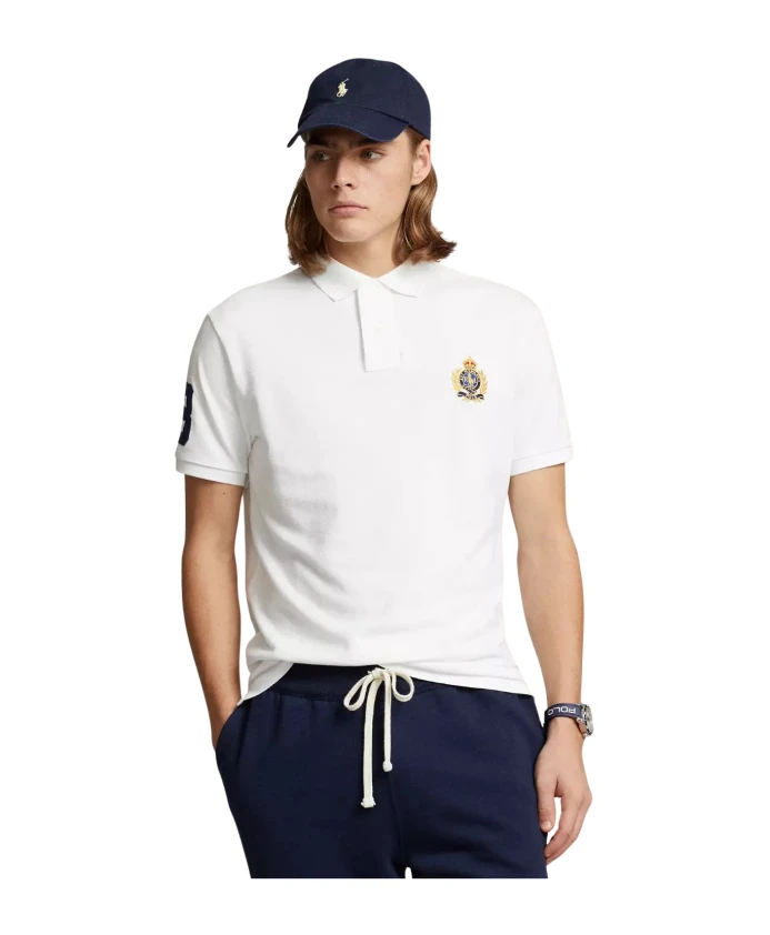 

Футболка поло узкого кроя на заказ Ralph Lauren, белый