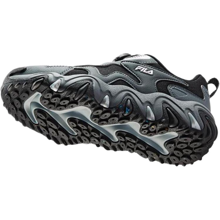 Детские кроссовки BOA Breathable Lightweight Cushioning Low Top для тренировок FILA KIDS, черный/серый — фото 3