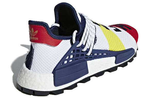 Кроссовки x pharrell x billionaire boys club nmd hu trail Adidas, белый — фото 4