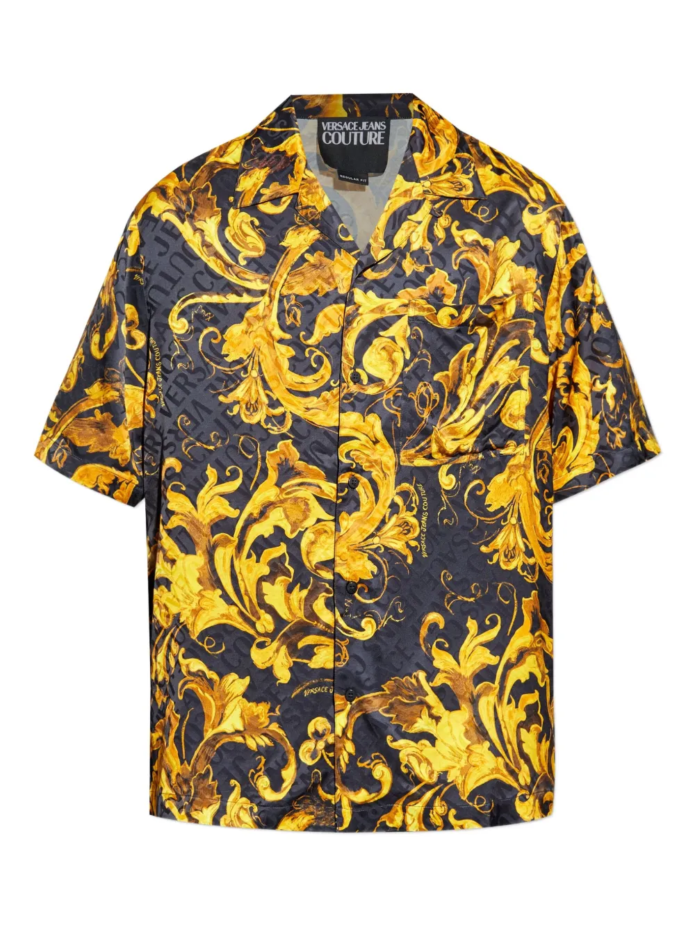 

Рубашка с коротким рукавом Versace Jeans Couture, желтый