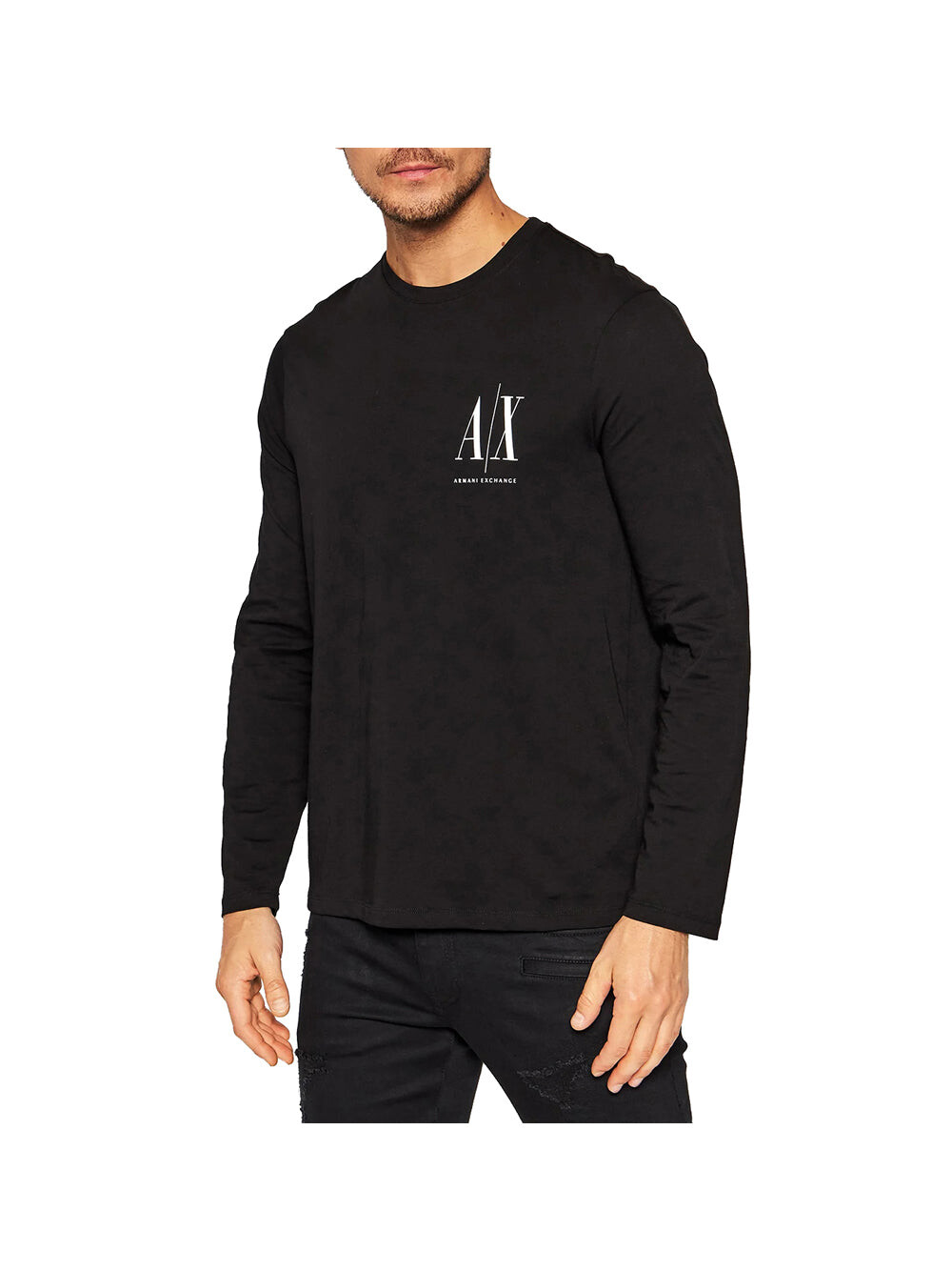 

Черная мужская рубашка Armani Exchange