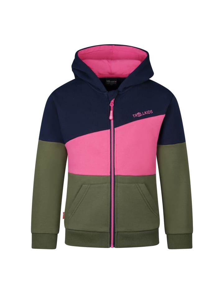 

Спортивная куртка Trollkids Alesund, цвет navy/olive