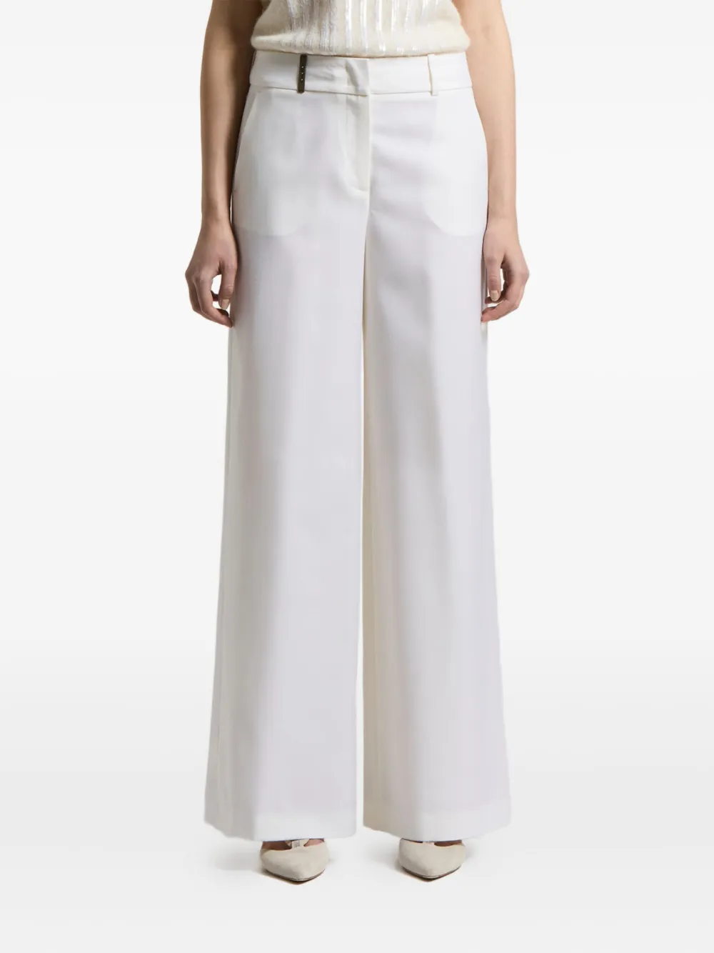 

Брюки широкого кроя Peserico, белый