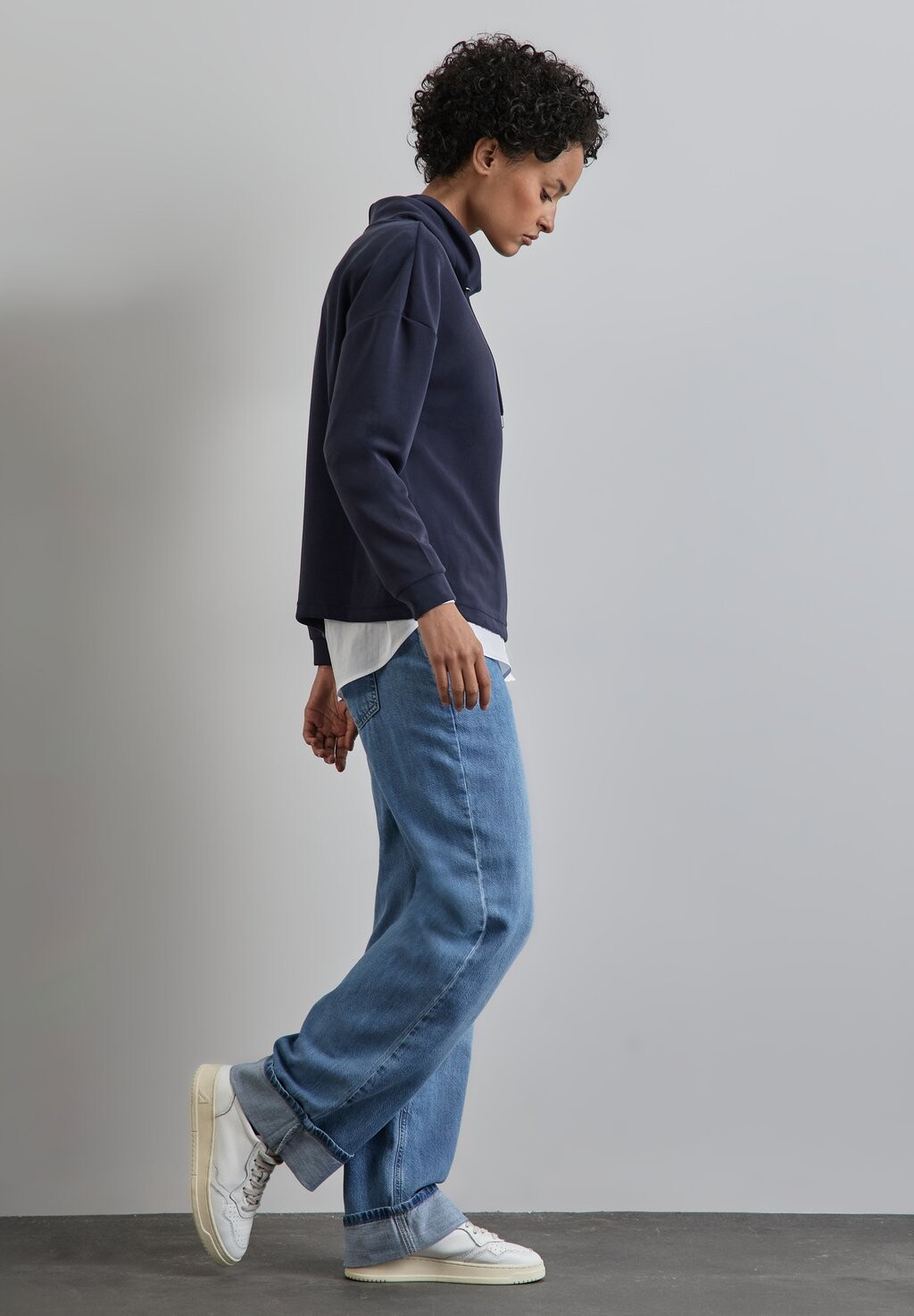

Толстовка IM SILK LOOK Street One, синий