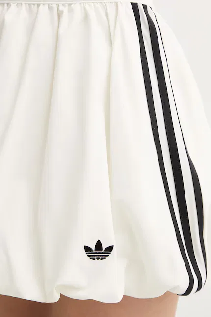Юбка-бомбка с лампасами Adidas Originals, бежевый — фото 4
