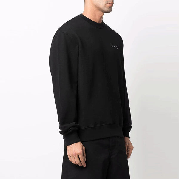 Толстовка men's caravaggio painting round neck black Off-White, черный — фото 3