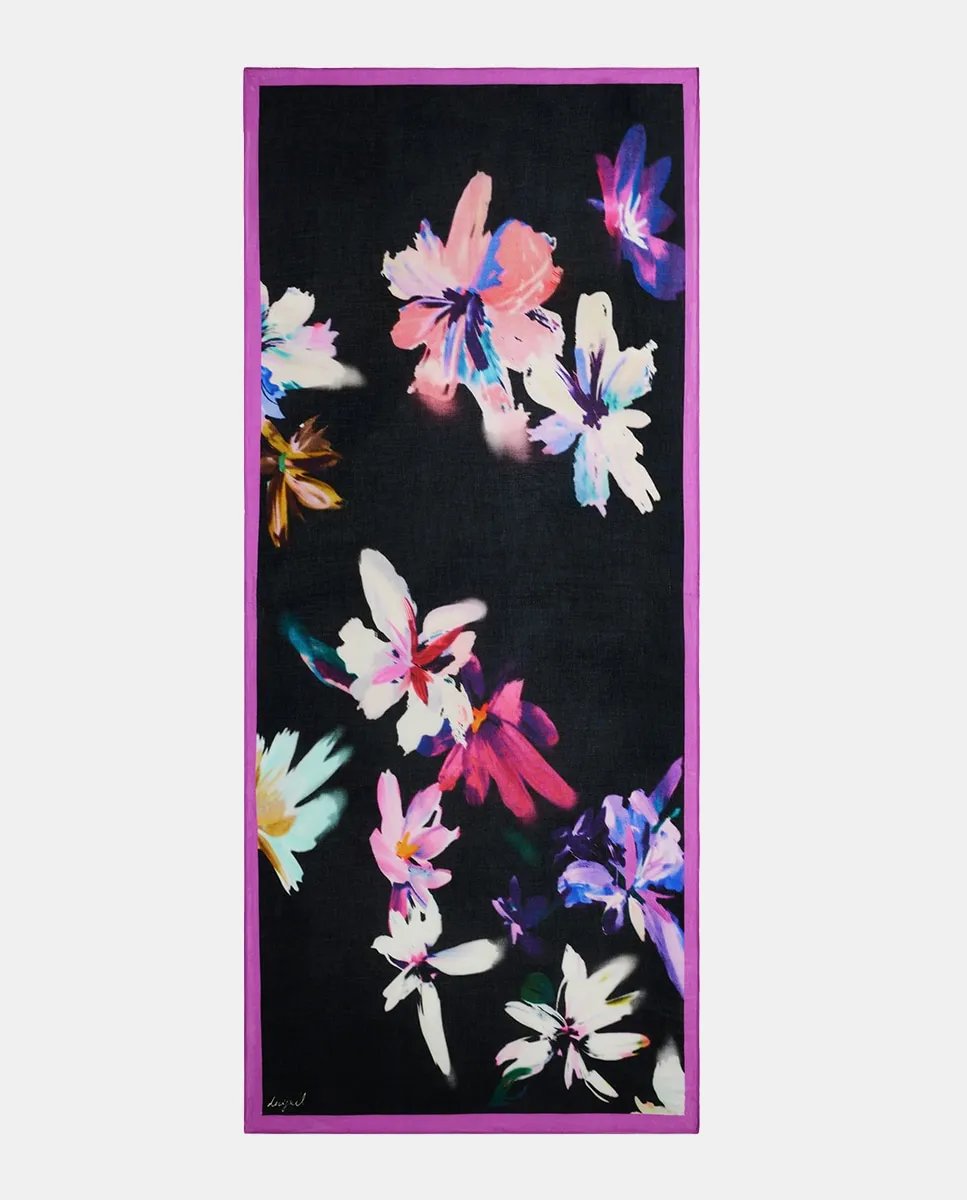 

Прямоугольный платок с цветами Desigual