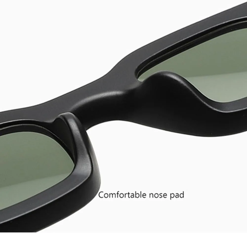 

Популярные солнцезащитные очки в стиле ретро с металлическими шарнирами, маленькие, прямоугольные, с защитой от УФ-излучения UV400 HHZZYVY, Leopard Blue