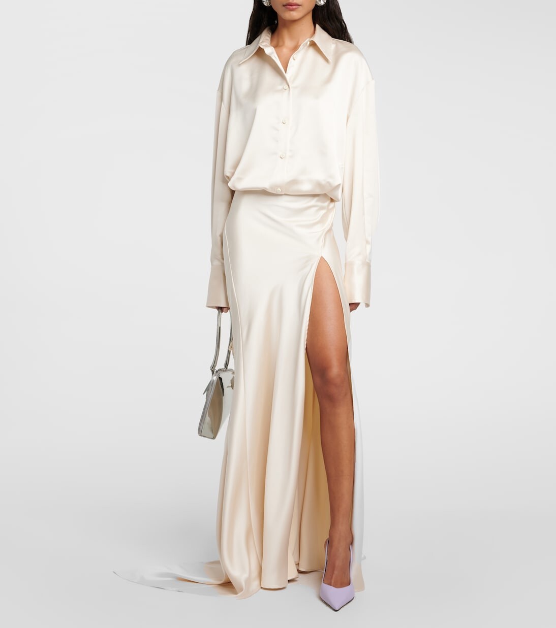 Кожаные туфли cheope 105 с пяткой на пятке The Attico, фиолетовый — фото 2