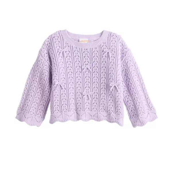 

Украшенный свитер для девочек 4-12 лет Jumping Beans, цвет purple bow tackon