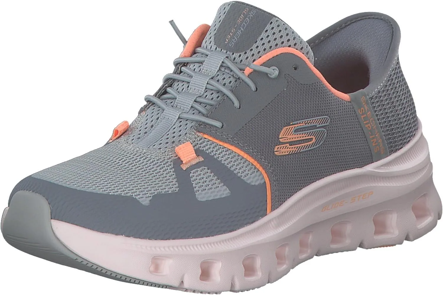 Мужские кроссовки Skechers Glide-Step Pro без шнурков, оранжевый/серый