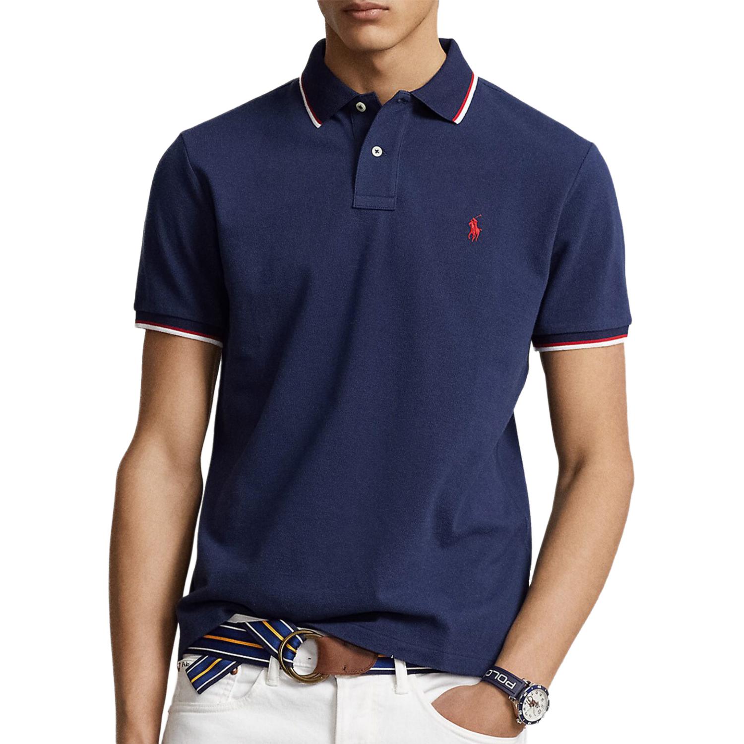 Polo Ralph Lauren SS25 Поло мужское marine blue — фото 4