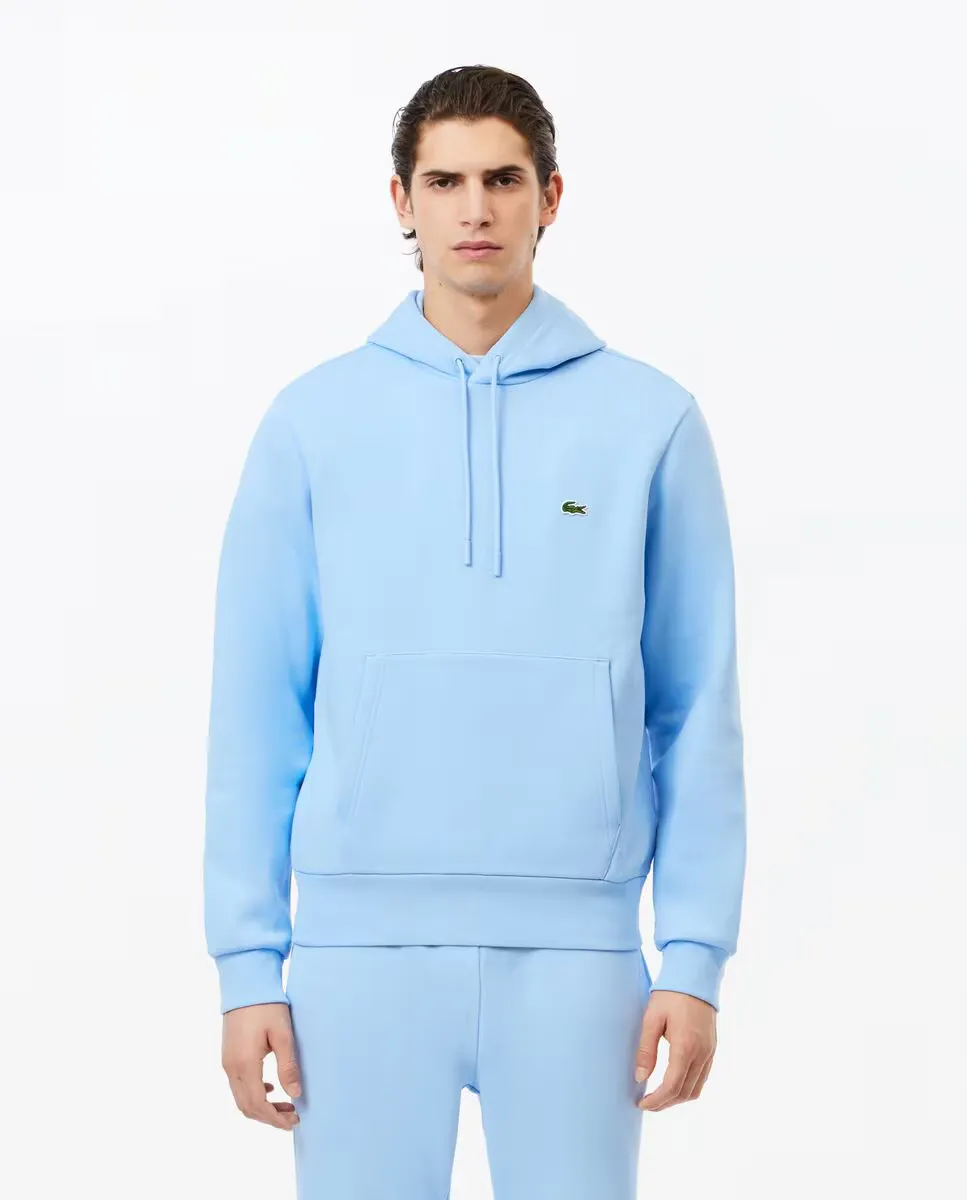 

Мужская толстовка Lacoste для джоггеров из органического хлопка с капюшоном, светло-голубой