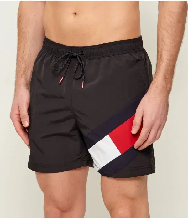 Пляжные шорты slim fit Tommy Hilfiger, черный