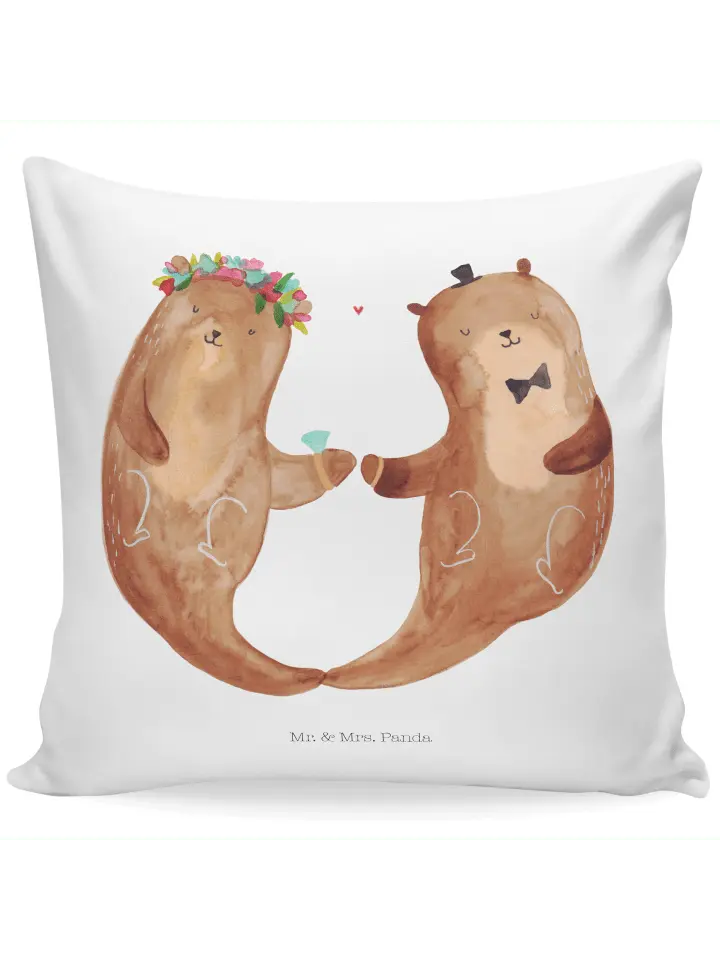 

Подушка Mr. & Mrs. Panda, белый