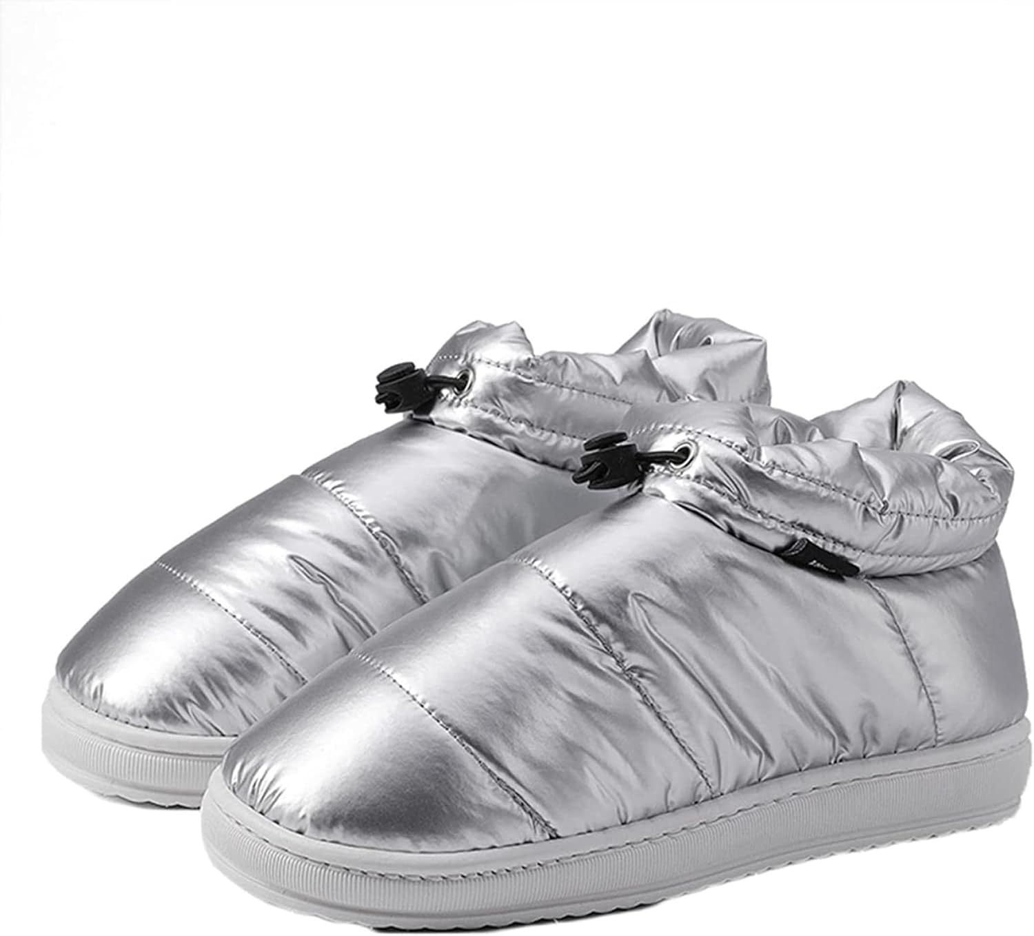 

Зимние короткие ботинки Yiozoi для мужчин для улицы и дома, повседневная обувь для ходьбы, легкие, износостойкие, теплые бархатные снежные ботинки, серебро