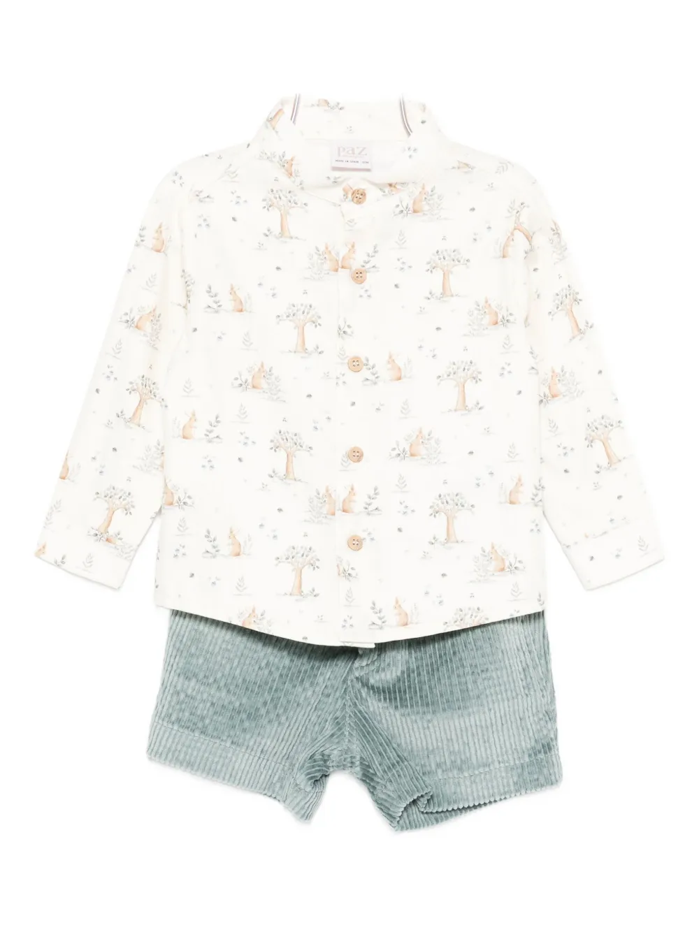 

Вельветовые шорты (набор из двух) Paz Rodriguez, нейтральный