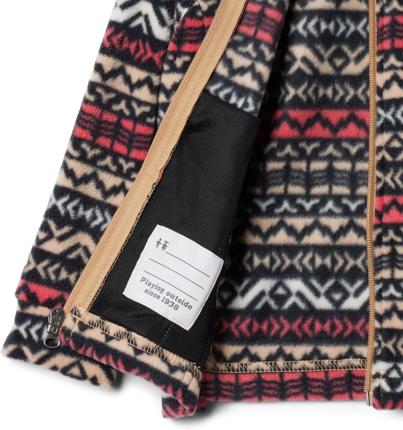 Детская флисовая куртка Columbia Kids Benton Springs II с принтом, Canoe Madras — фото 3