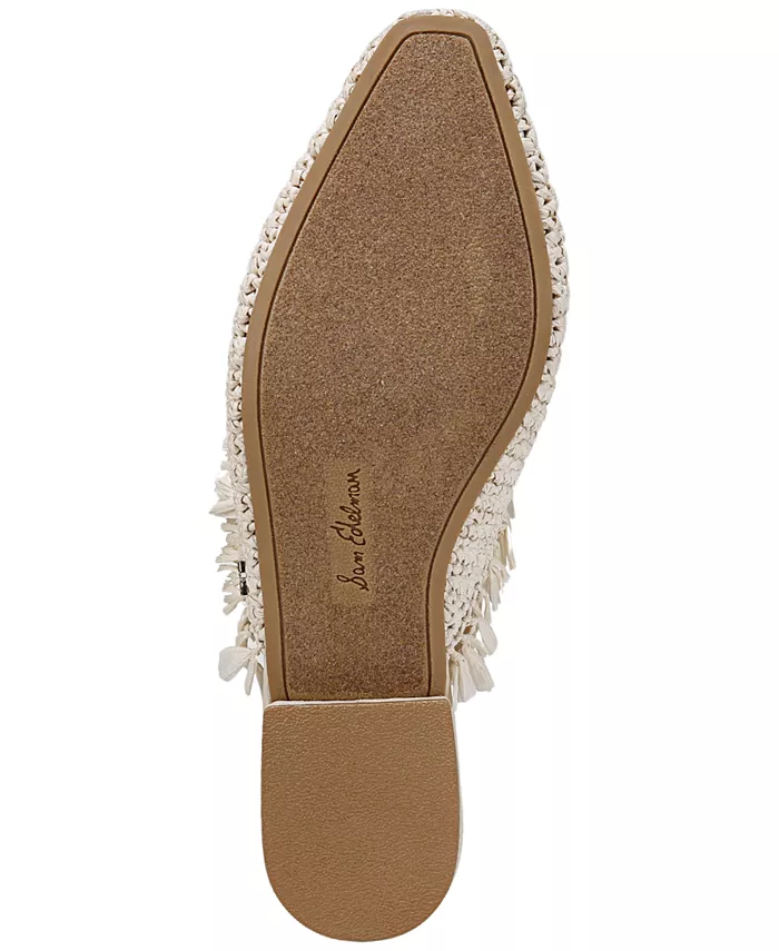 Женские мюли Reeta с бахромой из рафии Sam Edelman, загар/бежевый — фото 4