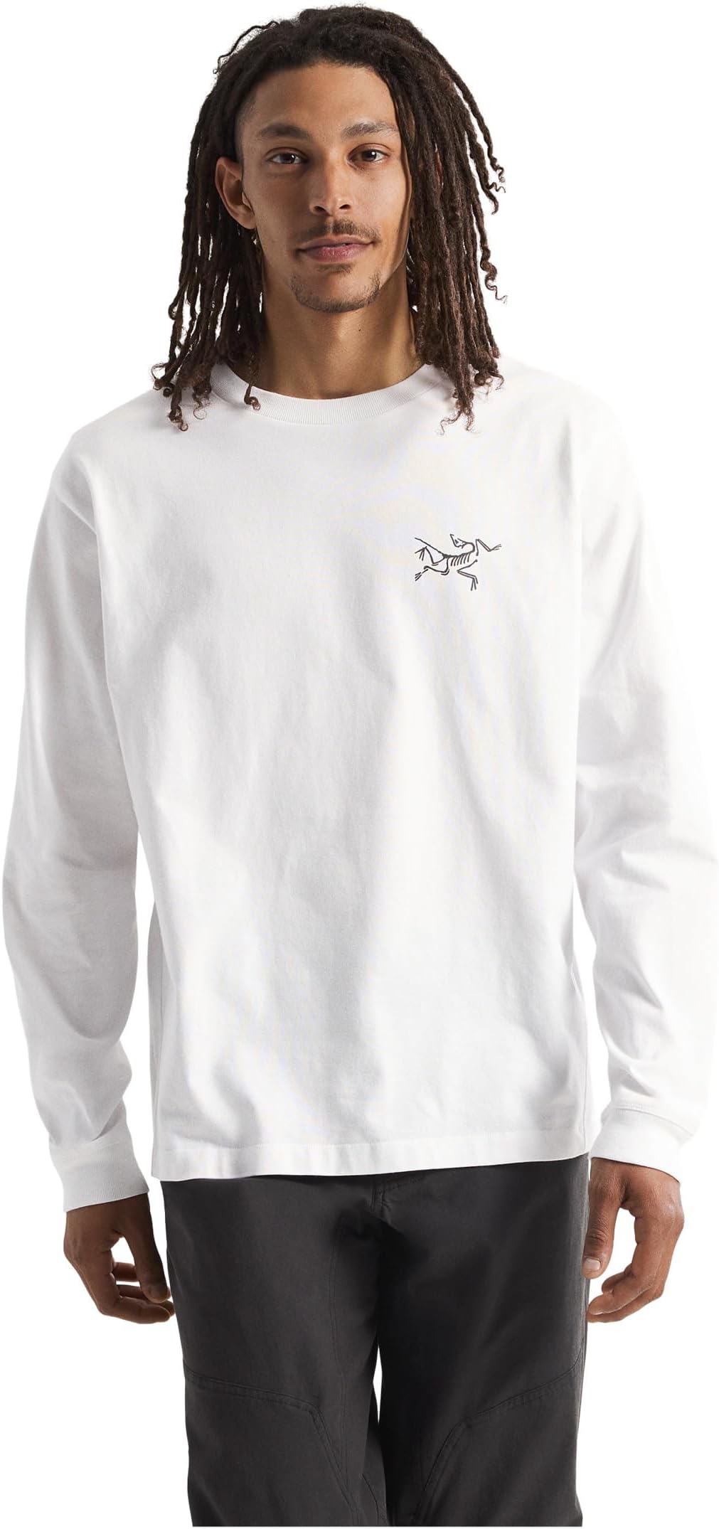 

Лонгслив Arc'teryx Kragg Cotton Long Sleeve, цвет White Light/Black