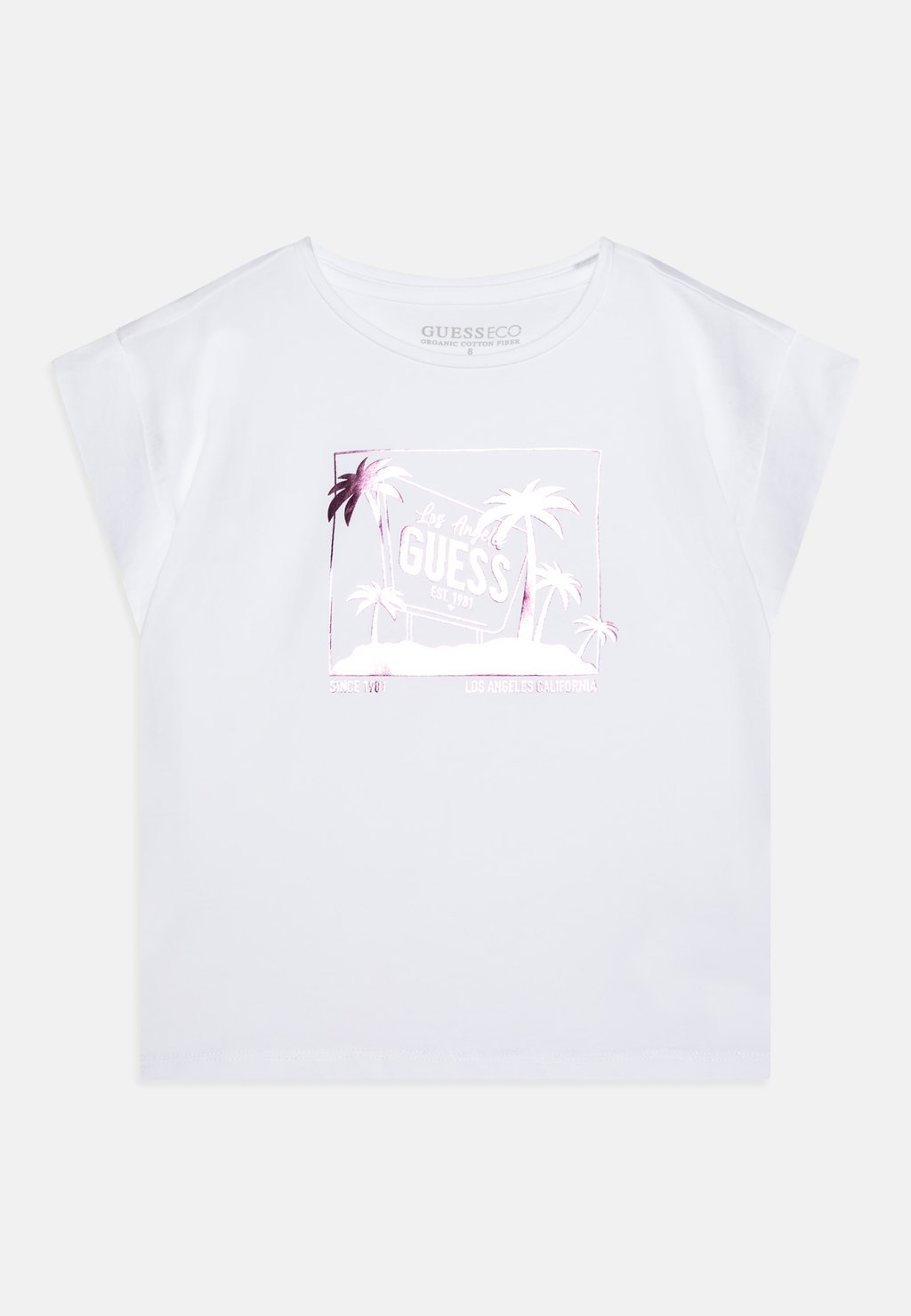 

Футболка с принтом JUNIOR MIDI Guess, белый
