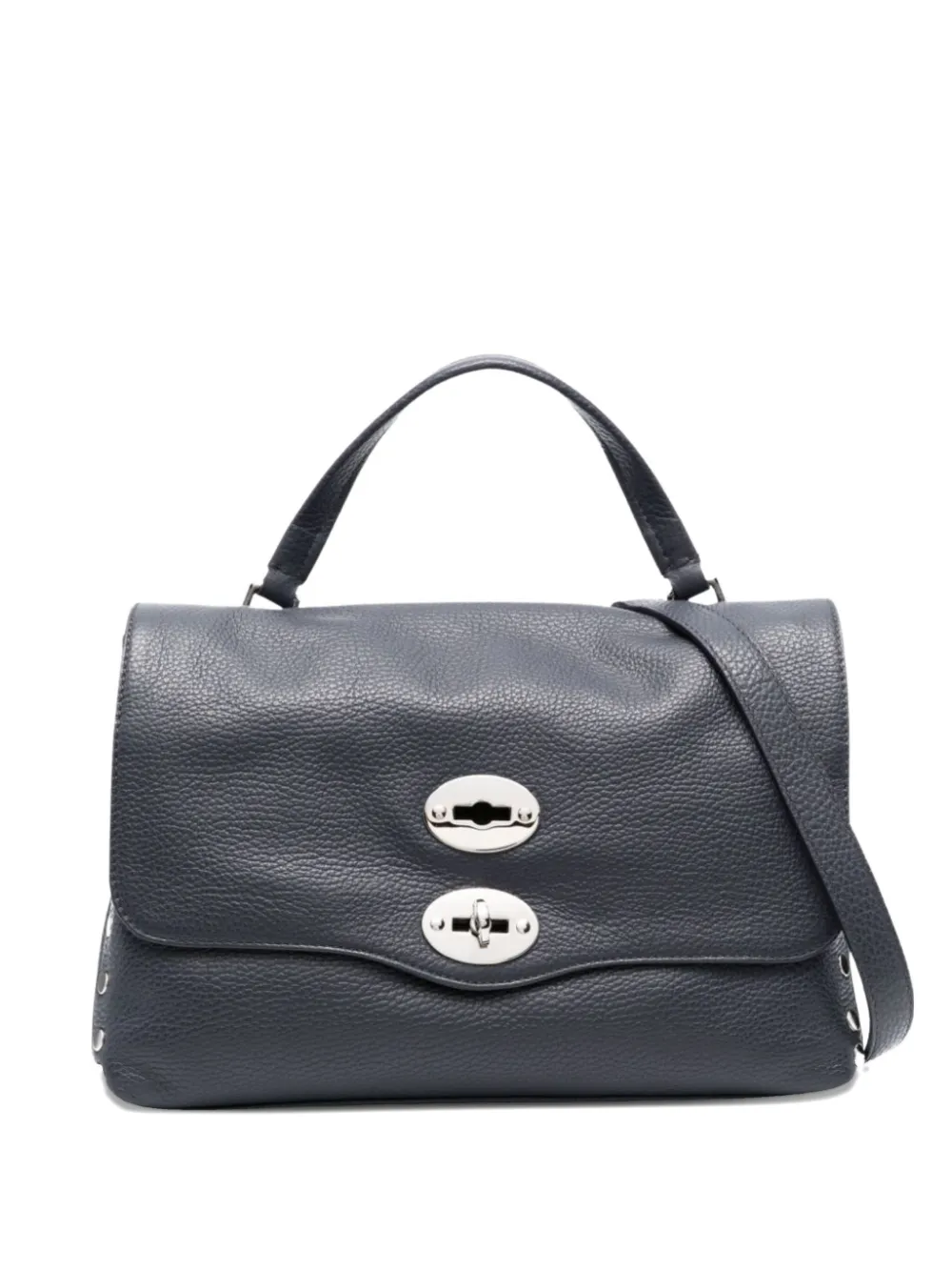 

Маленькая сумка-тоут Postina с украшением в виде заклепок Zanellato, синий