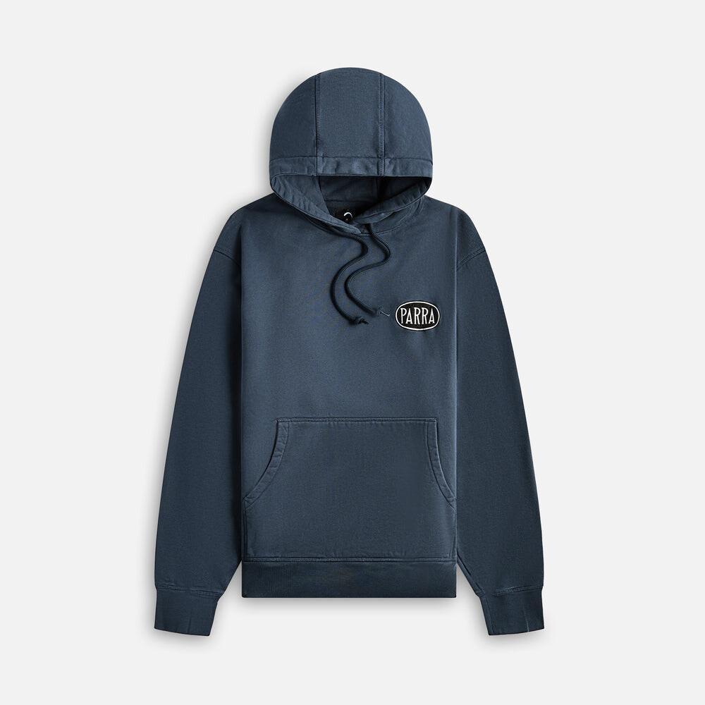 

Худи by Parra Oval Logo Hooded Sweatshirt, цвет Washed Blue