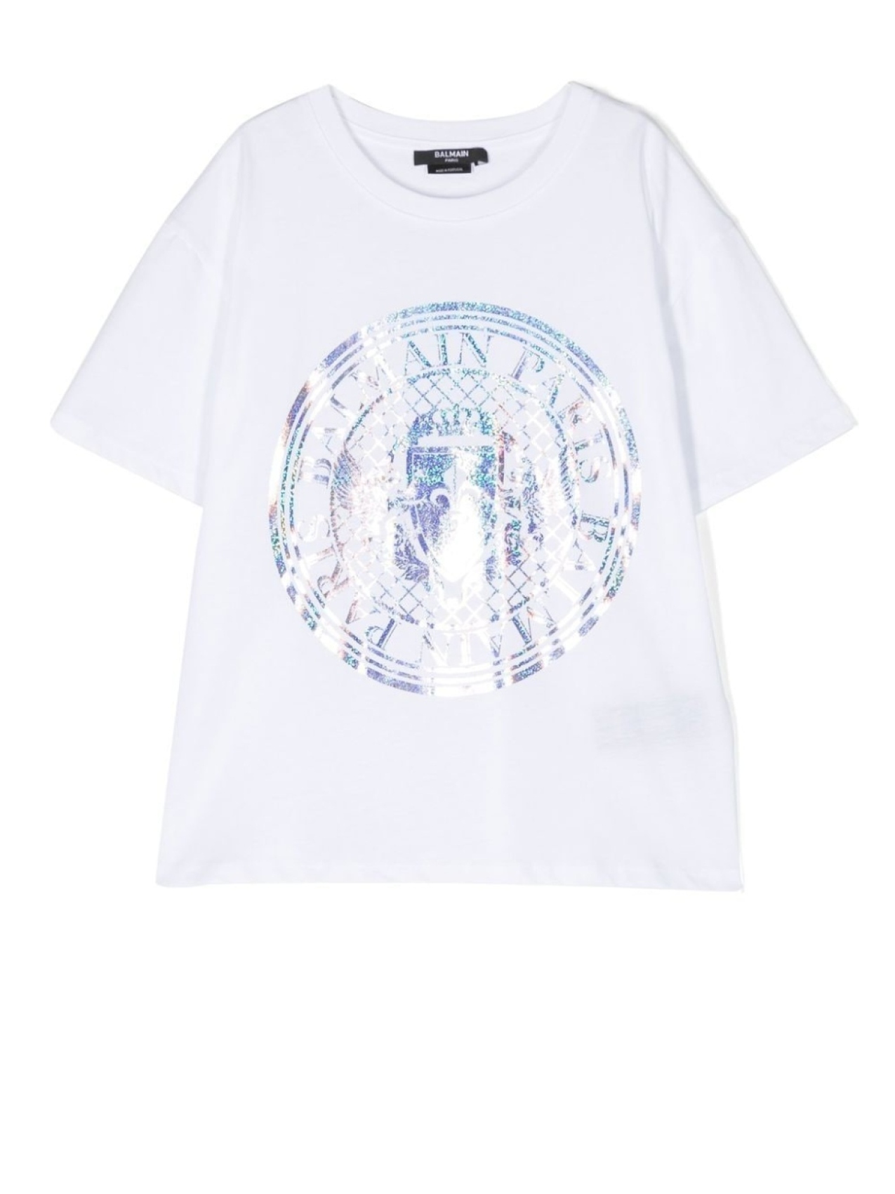 

Balmain Kids logo-print short-sleeved T-shirt, белый