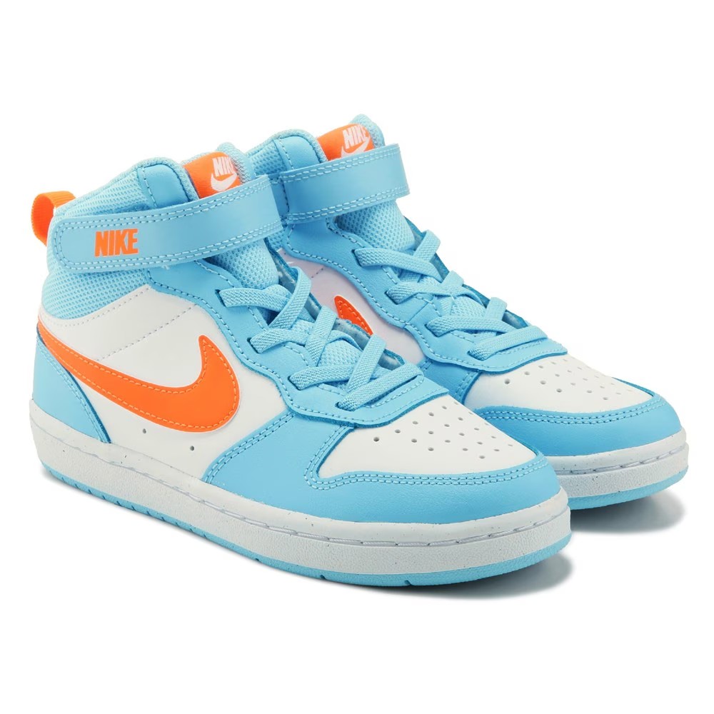 

Court borough 2 высокие кроссовки для малышей Nike, синий