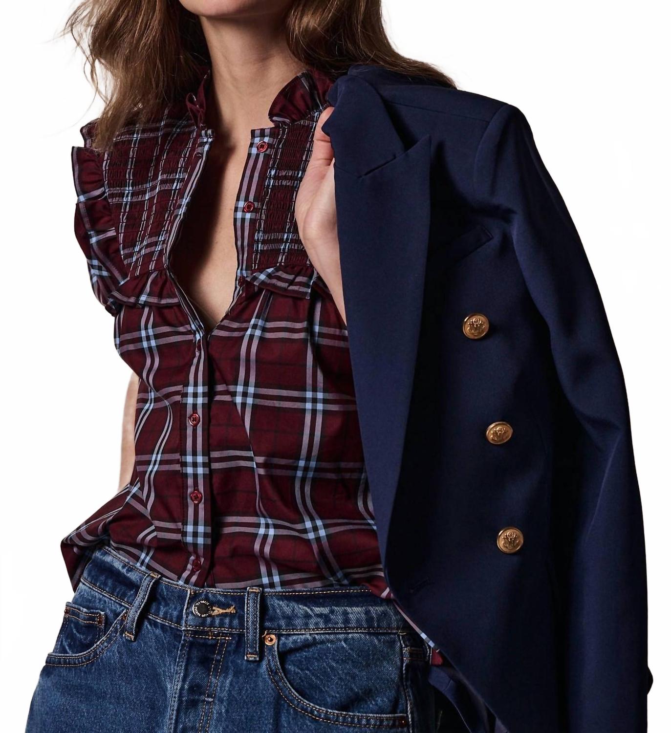 

Nicolette Рубашка на пуговицах в акваклетку THE SHIRT, Aqua Plaid