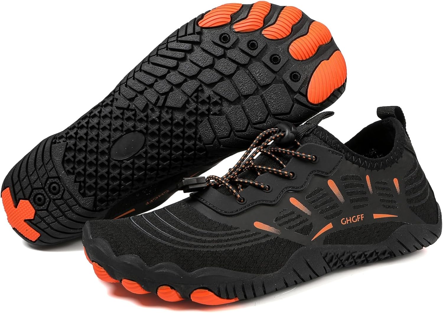 

Кроссовки Hike Barefoot для женщин и мужчин, дышащие, с регулируемыми шнурками, нескользящие, спортивная обувь для тренировок, фитнеса, занятий на открытом воздухе и в помещении, для лодок, рыбалки, дайвинга и серфинга Ayziemezm, оранжевый