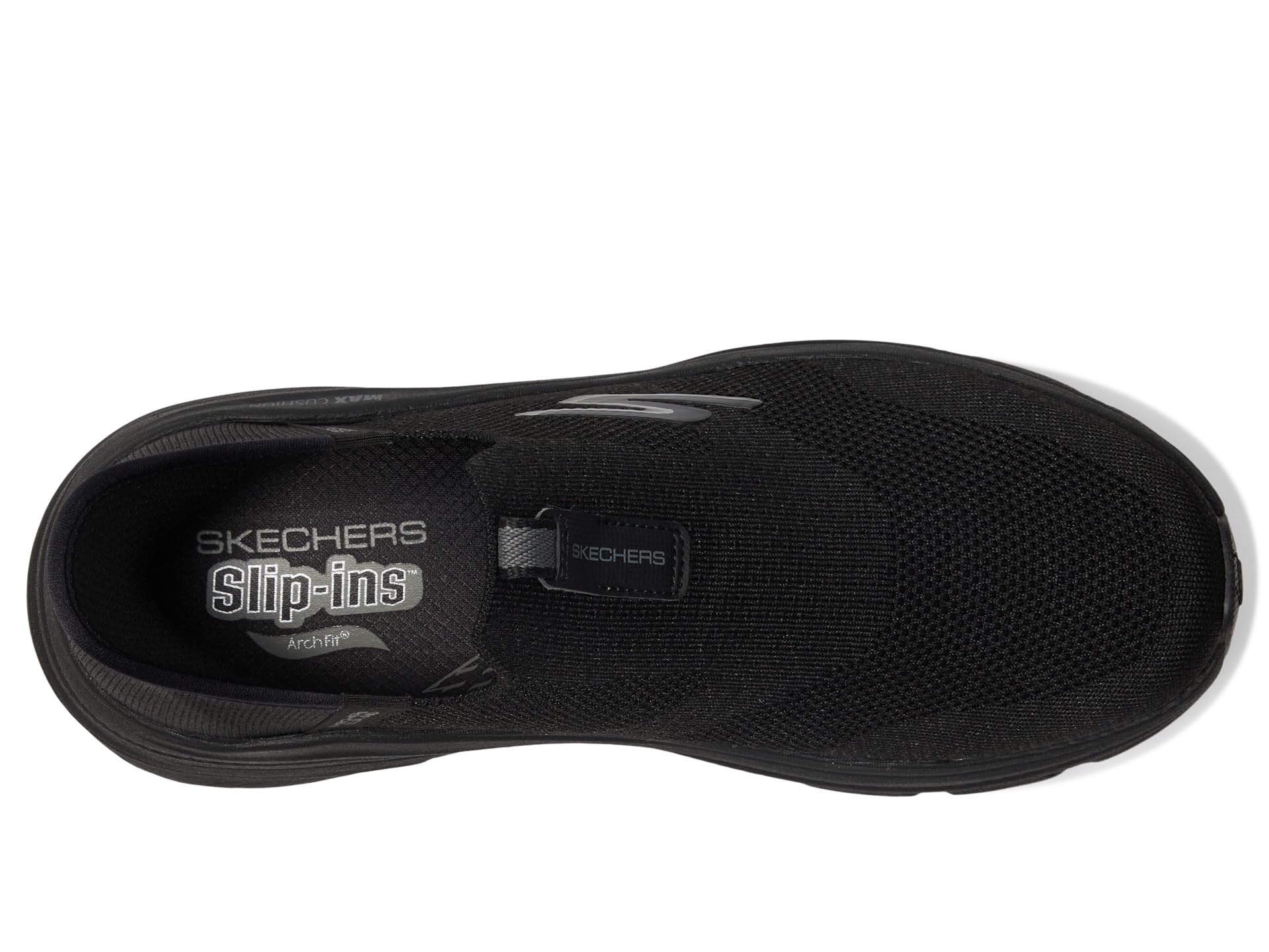 Кроссовки SKECHERS Max Cushioning Arch Fit 2.0 Cambridge Hands Free Slip-Ins, черный — фото 2