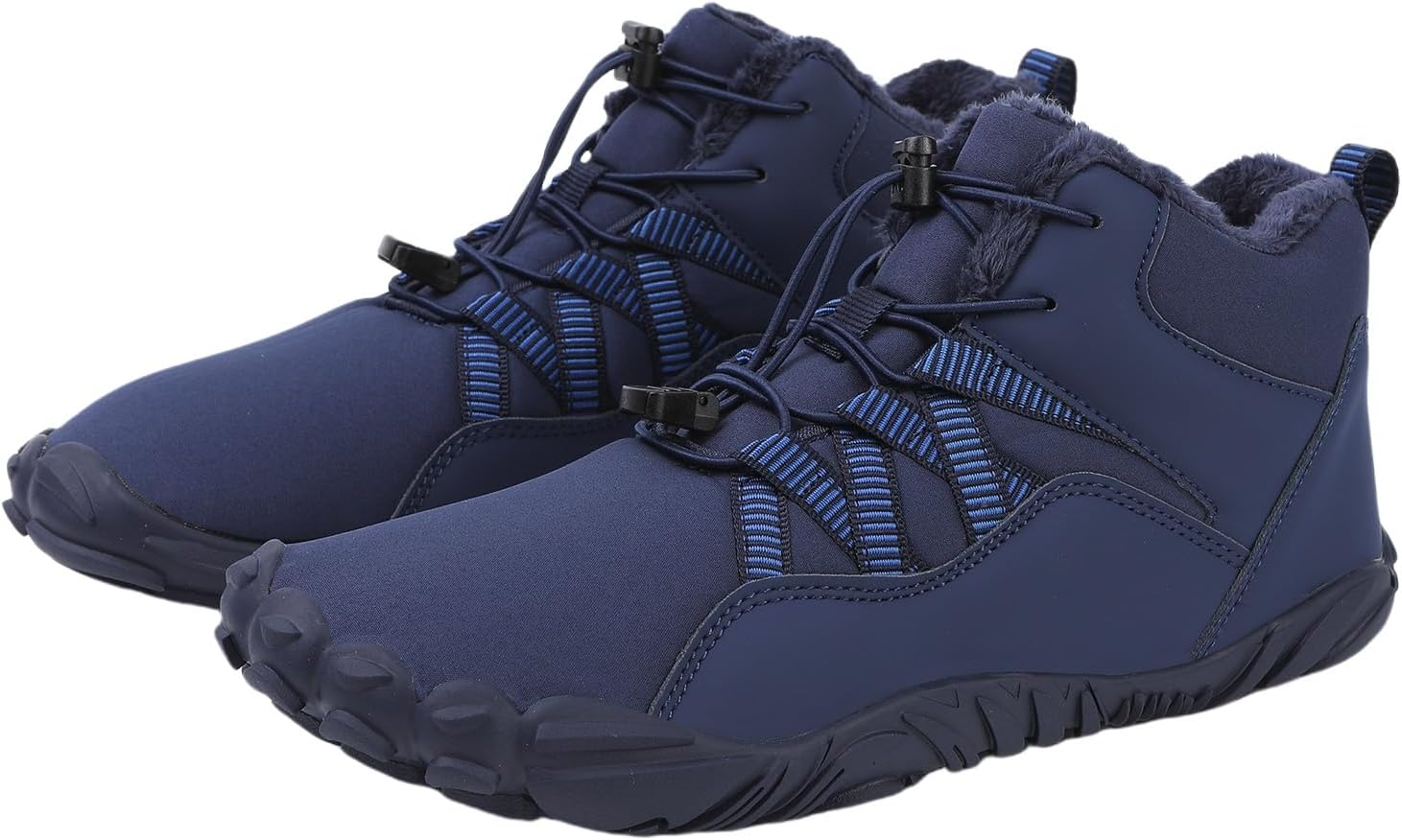 

Ботинки для женщин и мужчин, зимние теплые, с широкой передней частью, снежные ботинки Usecee, синий