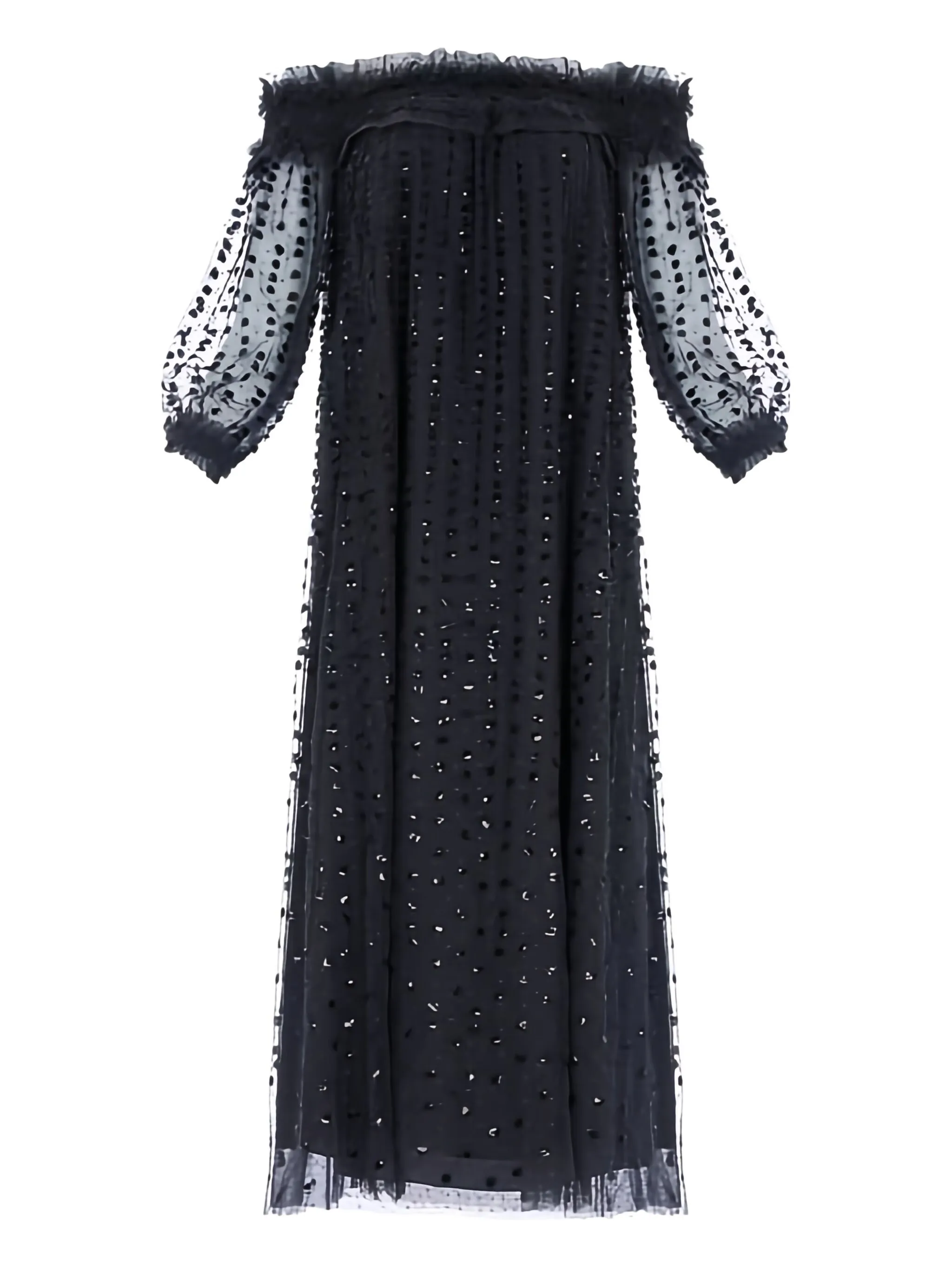 

Платье Raindrop с оборками Needle & Thread, черный