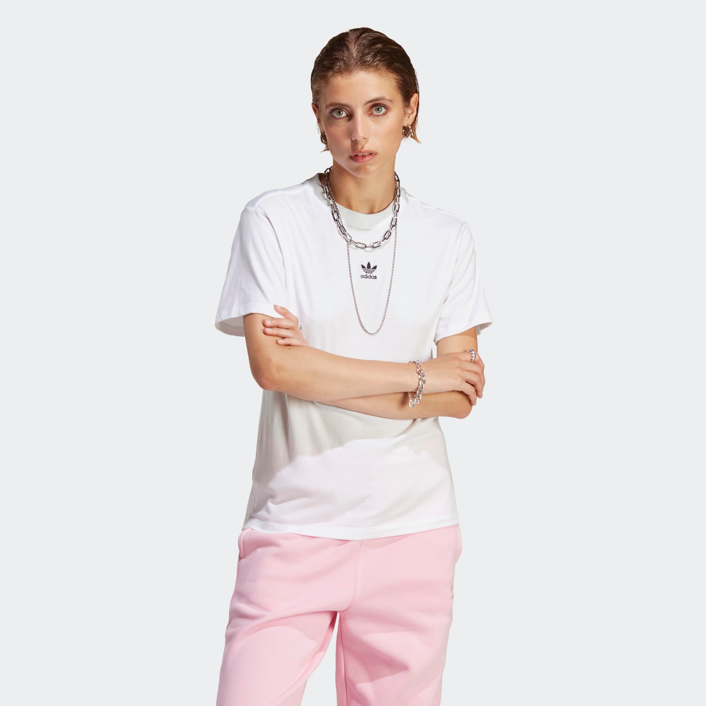 Adidas Originals Футболка 'Adicolor Essentials' в белом цвете — фото 2
