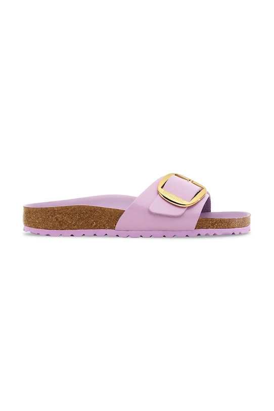 Кожаные шлепанцы Madrid с широкой пряжкой Birkenstock, фиолетовый