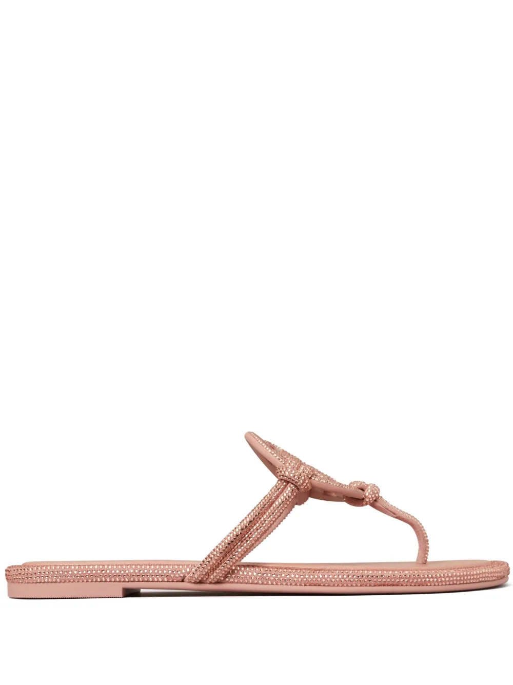 Шлепанцы Miller с кристаллами Tory Burch, розовый