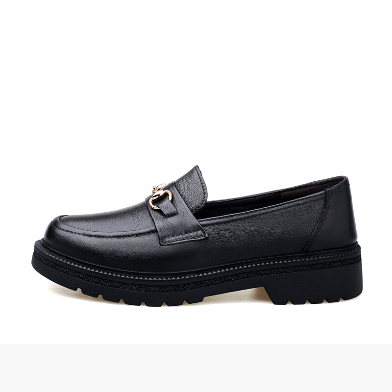 

Лоферы женские Dilikan, цвет Black Fleece-Lined