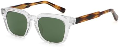 

Модные солнцезащитные очки для мужчин из ацетата, унисекс, квадратные, для женщин, мужские, с леопардовым принтом, зеленые, летний стиль, дамские MTZJH, Clear Pattern Green